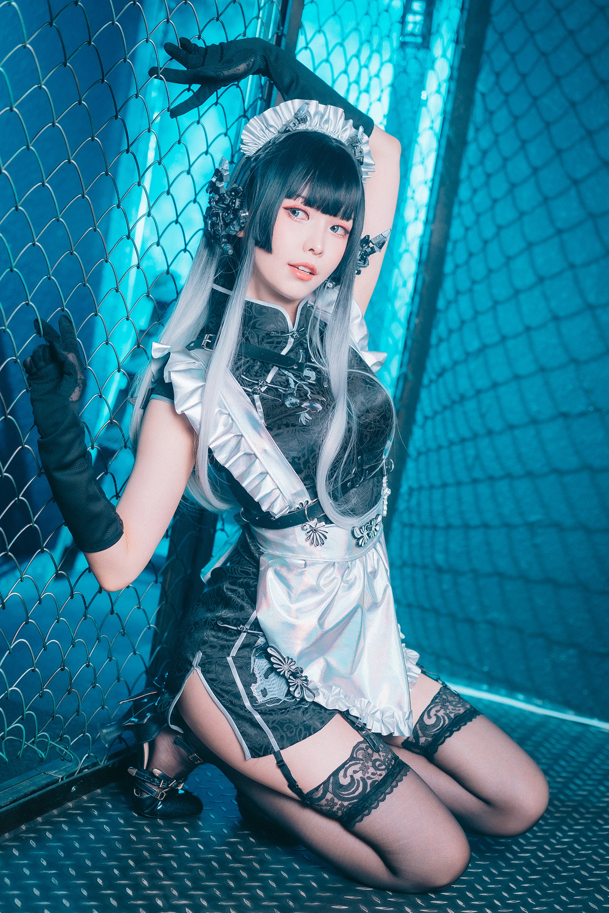 图片[1]-ElyEE子 – NO.134  賽博女仆Melanite黑榴石[30P]-XikXak